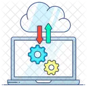 Cloud Computing Data Transfer Cloud Technology Icon