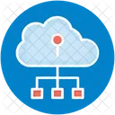 Cloud Computing Cloud Hosting Cloud Network アイコン