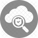Cloud Computing Cloud Hosting Cloud Magnifying Icon