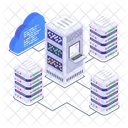 Cloud Servers Cloud Computing Cloud Databases Icon
