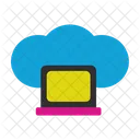 Cloud Computing Laptop Connection Icon