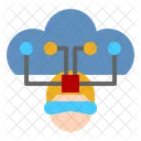 Cloud Computing Colud Network Hosting Icon