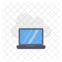 Cloud Laptop Screen Icon