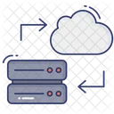 Cloud Computing Cloud Share Server Transfer Icon
