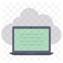 Cloud Computing Laptop Computer Icon