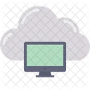 Cloud Computing Cloud Network Monitor Icon