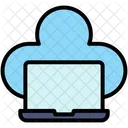 Cloud Laptop Storage Icon