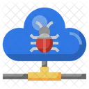 Cloud Computing Bug Internet Icon