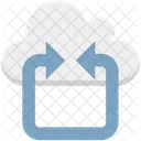 Cloud Back Arrow Cloud Computing Icon