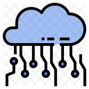 Connection Data Cloud Icon