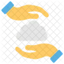 Cloud Computing Cloud Data Data Protection Icon