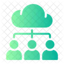 Cloud Computing Busines Cloud Storage Icon