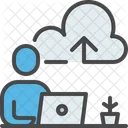 Work Home Cloud Computing Icon