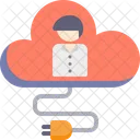 Cloud Computing Network Storage Icon
