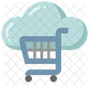 Cloud Computing Online Shopping Icon
