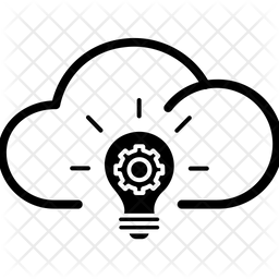 Cloud Computing Icon - Download in Glyph Style