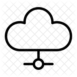 Cloud Computing Icon - Download in Line Style