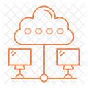 Cloud Connect Computing Icon