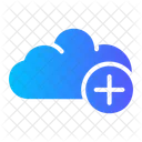 Cloud Computing Add Data Icon