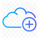 Cloud Computing Add Data Icon