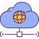 Cloud Computing Cloud Data Network Icon