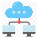 Cloud Computing Hosting Icône