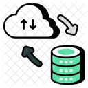 Cloud Computing Cloud Technology Cloud Database Icon