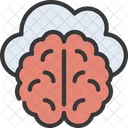 Cloud Computing Brain Cloud Computing Brain Icon