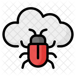 Cloud Computing Bug  Icon