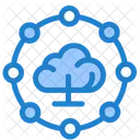 Cloud Computing Connection Computing Connection Cloud Computing Icon