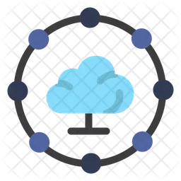 Cloud Computing Connection  Icon