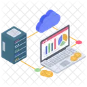 Cloud Computing Cloud Network Cloud Cryptocurrency Icon