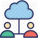 Cloud Computing Cloud Benutzer Datenspeicherung Icon