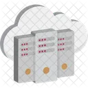 Cloud Computing Serveur Reseau Hebergement Cloud Icône
