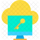 Cloud Computing Key  Icon