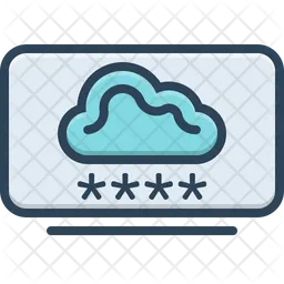Cloud Computing Login  Icon