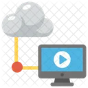 Cloud Computing Multimedia  Icon