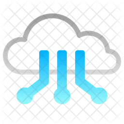 Cloud computing network  Icon