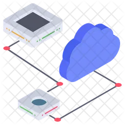 Cloud Computing Networking  Icon