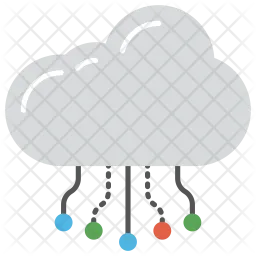 Cloud Computing-Netzwerk  Symbol