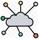 Cloud Computing-Netzwerk  Symbol