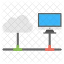 Cloud Computing-Netzwerk  Symbol