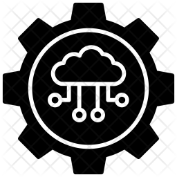 Cloud Computing Operations Icon - Download in Glyph Style