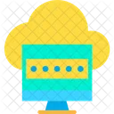 Cloud Computing Password  Icon