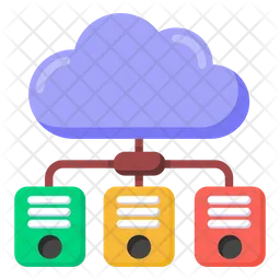 Cloud Computing Servers  Icon