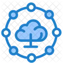 Cloud-Computing-Verbindung  Symbol