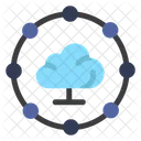 Cloud-Computing-Verbindung  Symbol