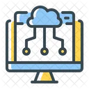 Web Cloud Server Icon