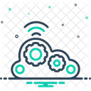 Cloud-Computing-WLAN  Symbol