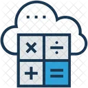 Cloud Computing Calculation Icon